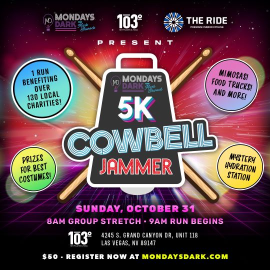 Mondays Dark 5K Cowbell Jammer 