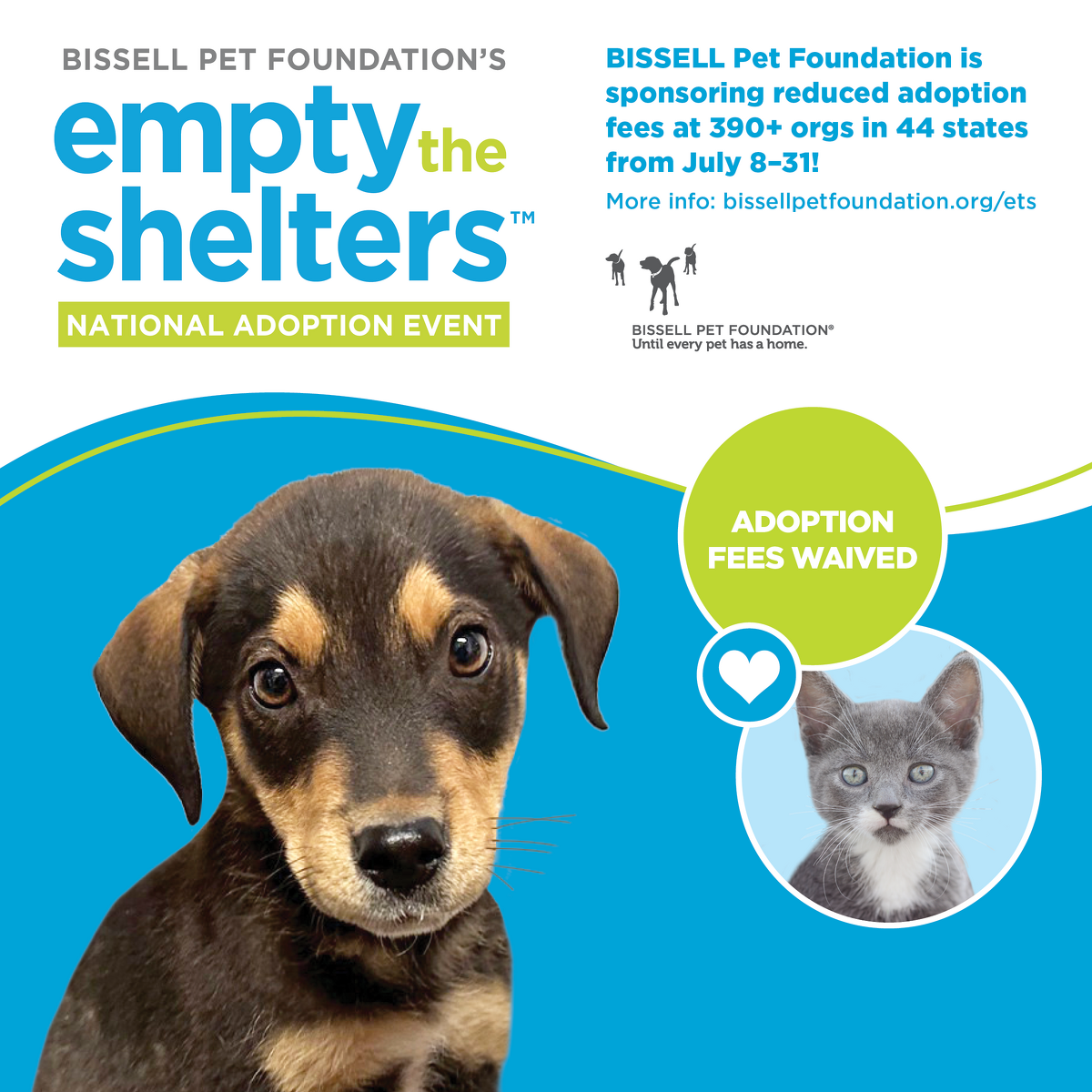 Bissell Pet Foundation's Empty the Shelters