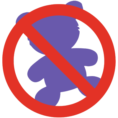 NO Stuffed Toys Sticker