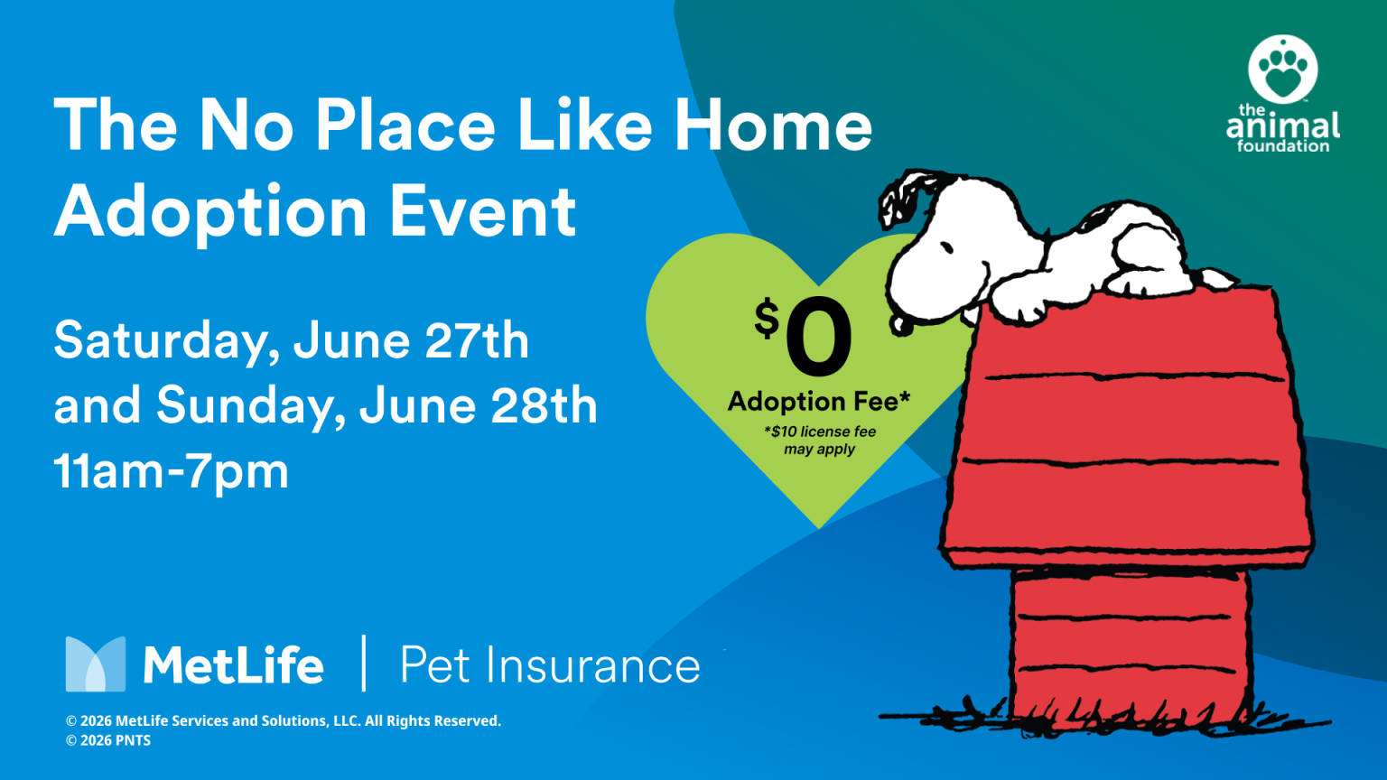 The No Place Like Home Adoption Event - The Animal Foundation